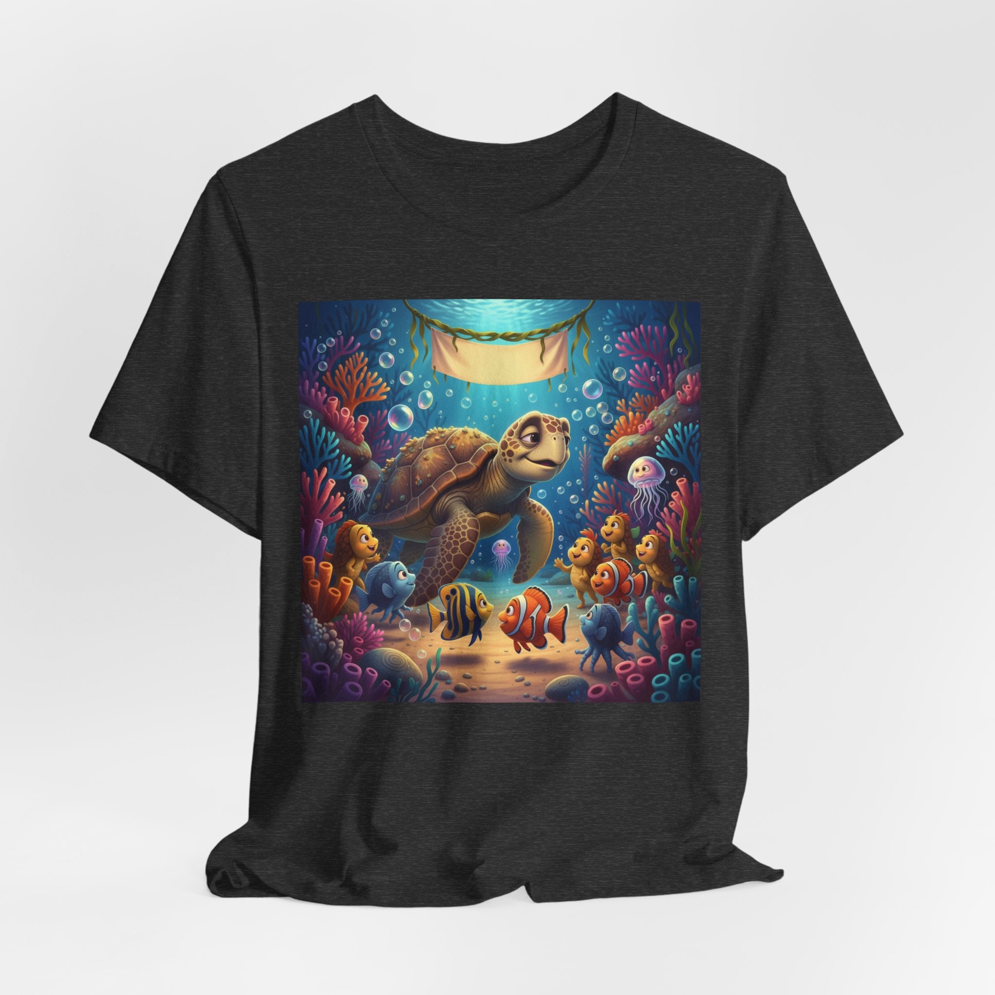 Sea Turtle Ocean Life T‑Shirt — Colorful Underwater Reef Tee