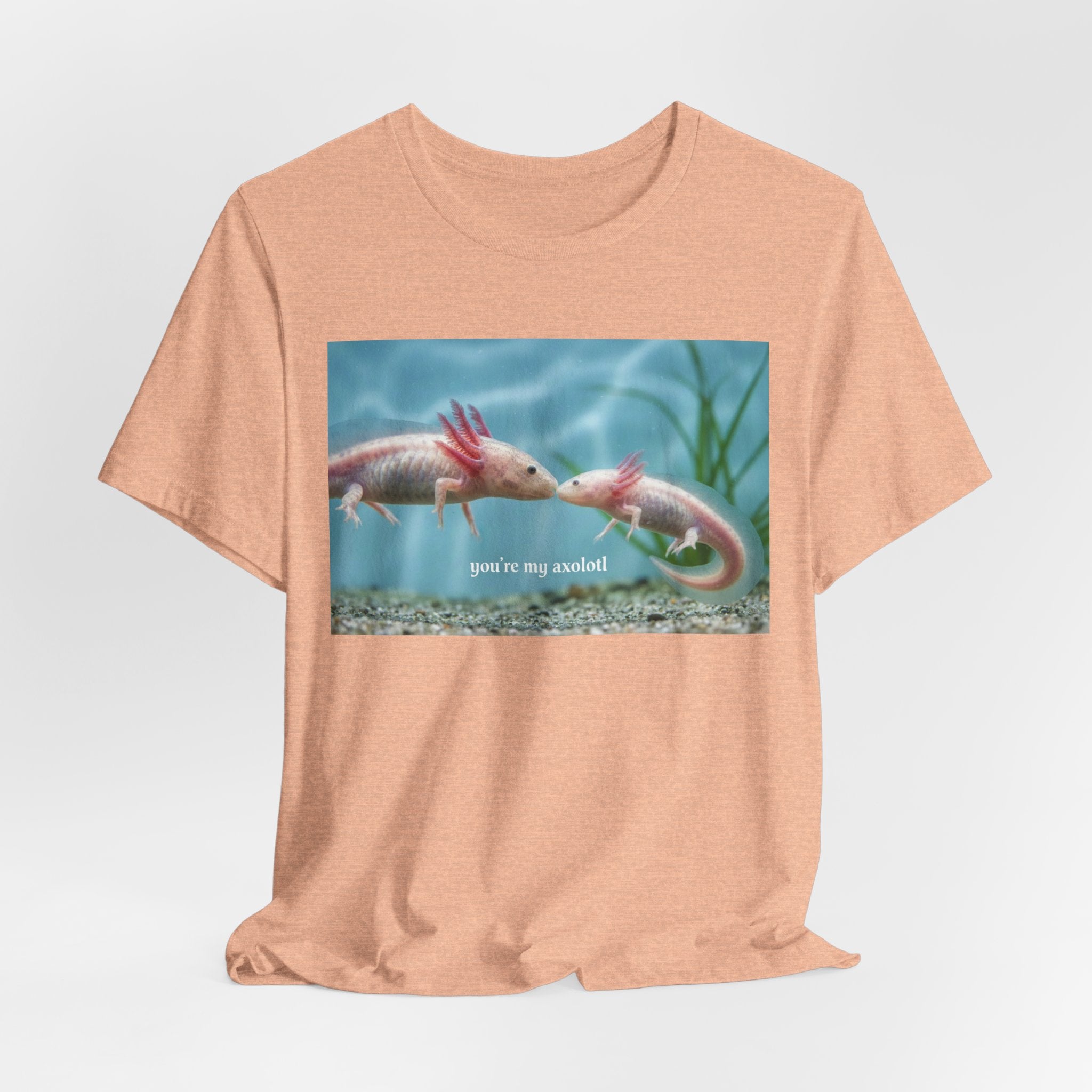 Axolotl Kissing Tee – "you're my axolotl" Cute Aquatic Pet T-Shirt