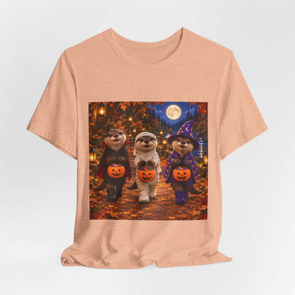 Otter Halloween Trick-or-Treat T-Shirt — Cute Costume Pumpkin Design
