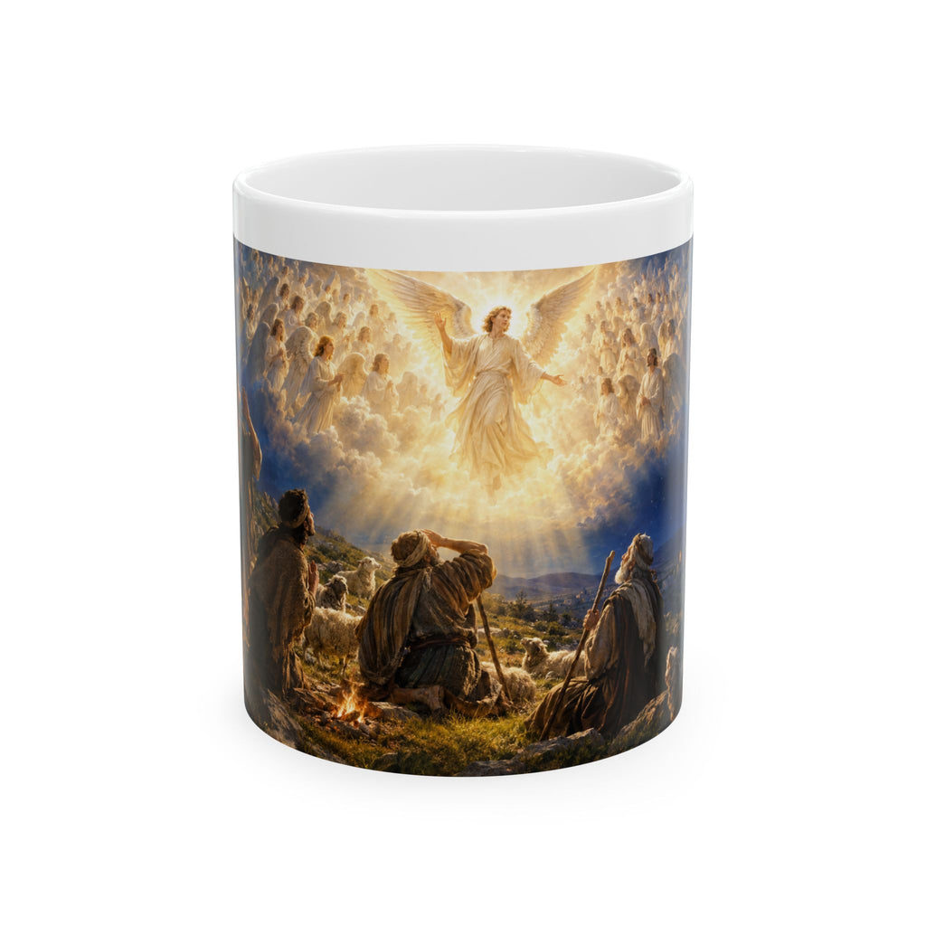 Hulabuloo — Angels Appearing to Shepherds — Bible Ceramic Mug