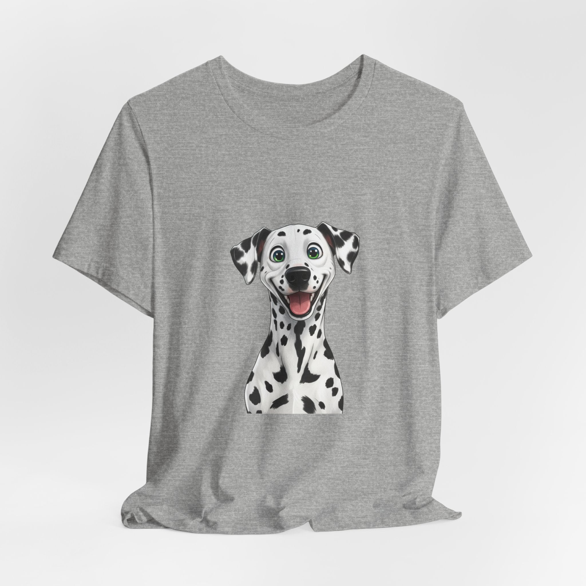 Happy Dalmatian Dog T-Shirt — Cute Spot Puppy Tee for Dog Lovers