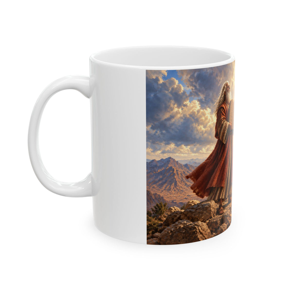 Hulabuloo — Moses Ten Commandments — Bible Ceramic Mug