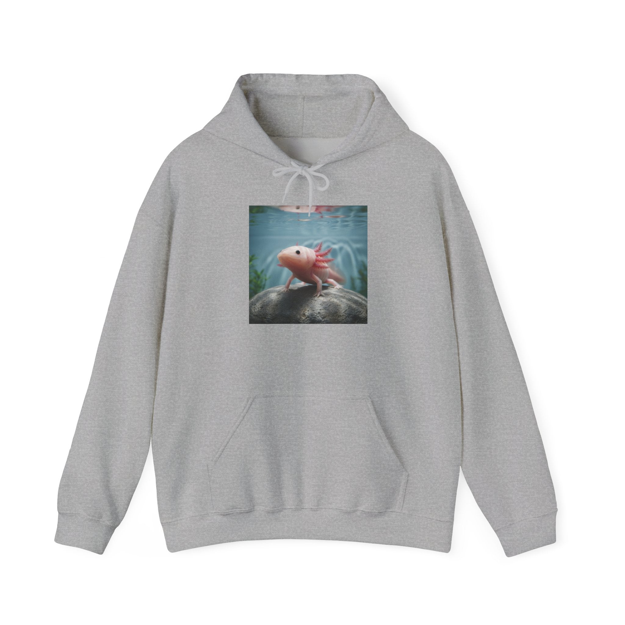 Axolotl Aquarium Hoodie — Axolotl Illustration Sweatshirt