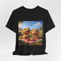 Bearded Dragon Couple Picnic Tee — Cute Cartoon Desert Graphic T-Shirt
