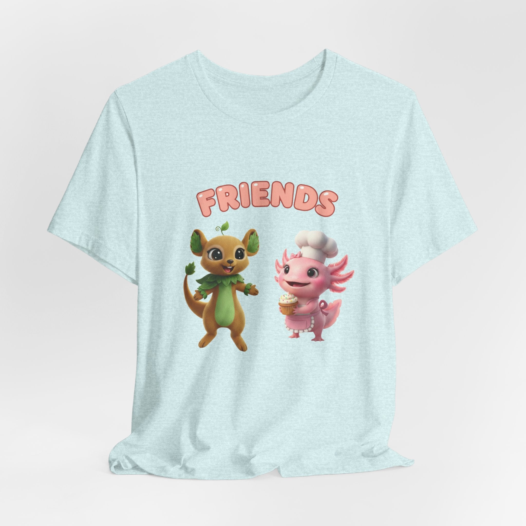 Lifaru with Cute Axolotl Baker Tee — Playful Animal Friendship T‑Shirt