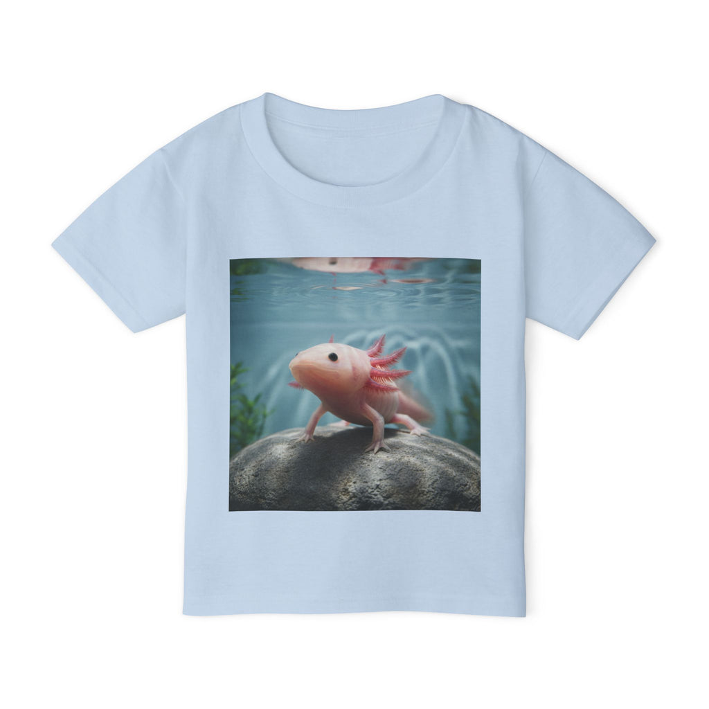 Axolotl Toddler T-Shirt — Cute Pink Axolotl Underwater Tee for Kids
