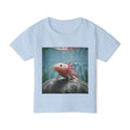 Axolotl Toddler T-Shirt — Cute Pink Axolotl Underwater Tee for Kids