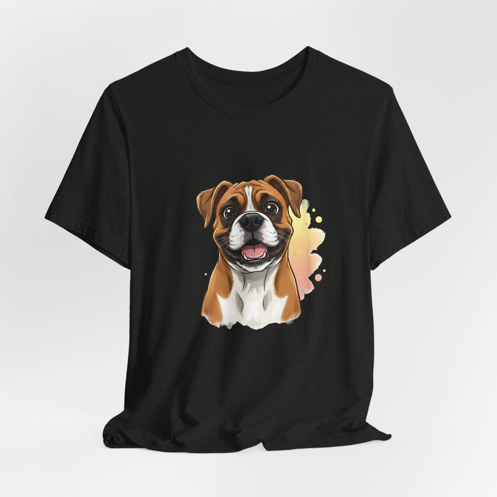 Boxer Dog T-Shirt — Cute Happy Boxer Portrait Tee