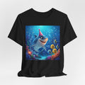 Shark Birthday Party Tee — Cute Shark with Party Hat Kids Graphic T-Shirt
