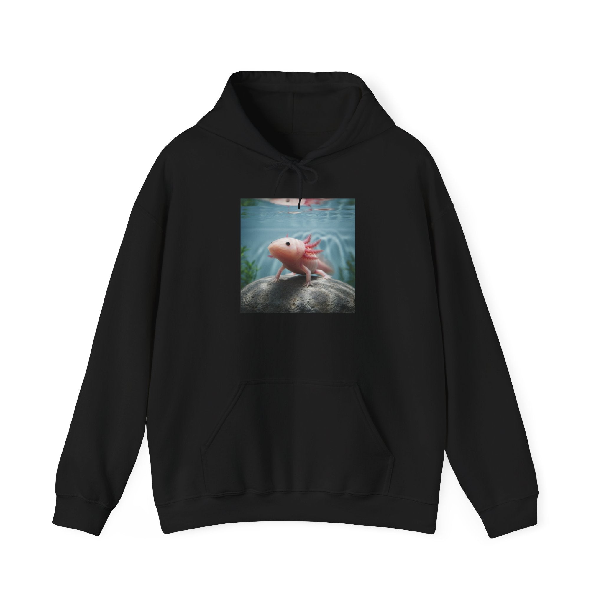 Axolotl Aquarium Hoodie — Axolotl Illustration Sweatshirt