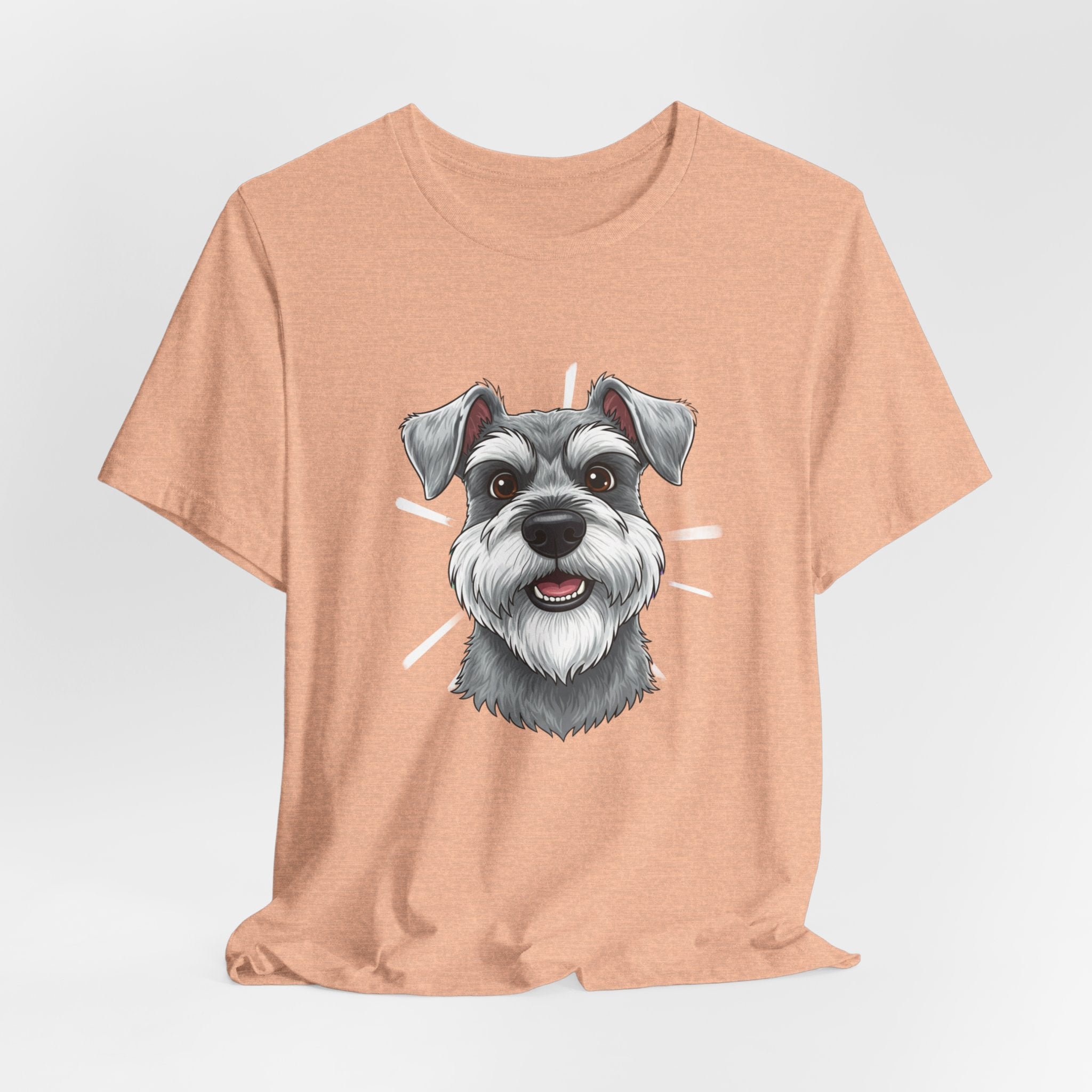 Schnauzer Face T‑Shirt — Cute Dog Portrait Tee for Schnauzer Lovers