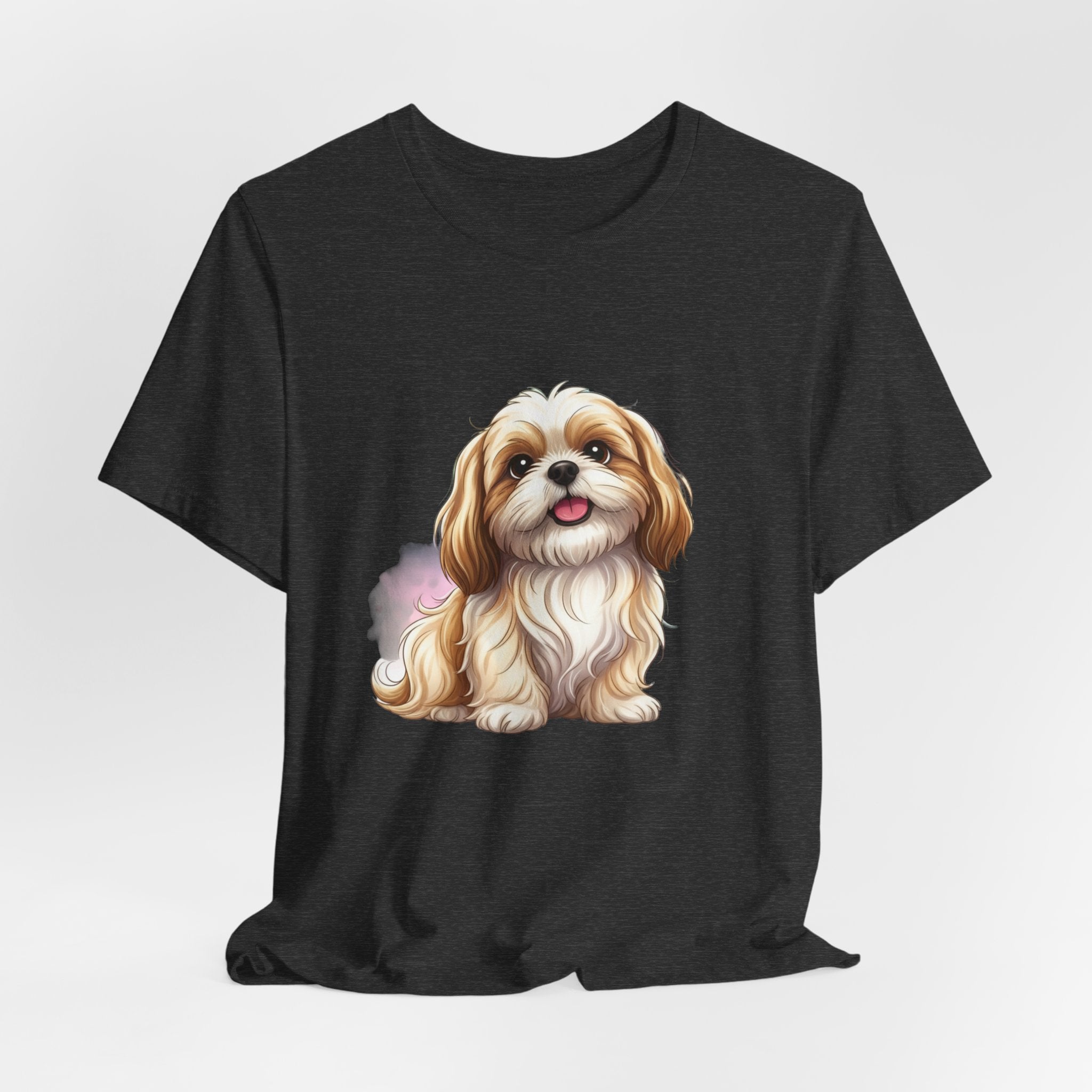 Shih Tzu Puppy T-Shirt – Adorable Cartoon Dog Tee for Pet Lovers