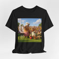 Capybara BBQ Cartoon T-Shirt — Cute Summer Picnic Graphic Tee