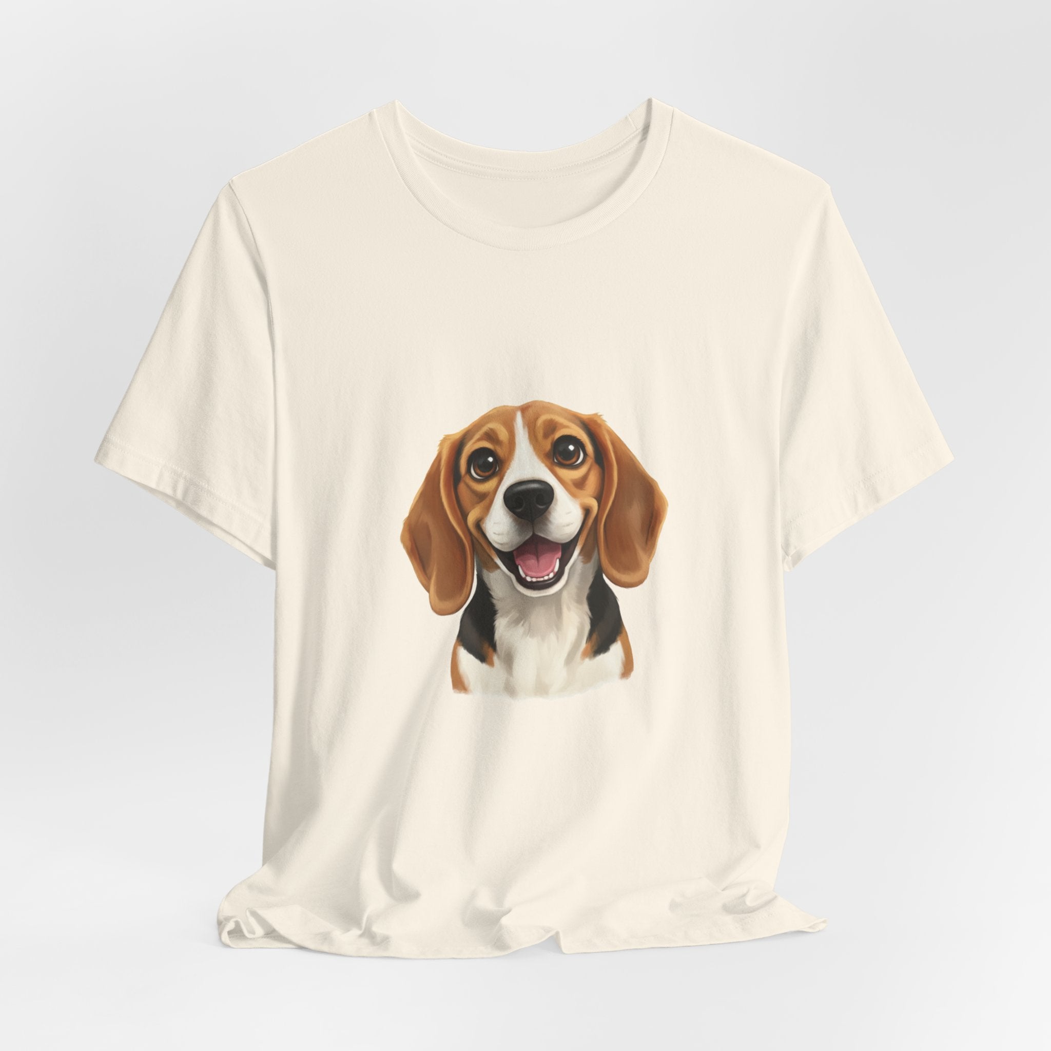 Beagle Portrait T‑Shirt — Cute Happy Dog Tee for Pet Lovers