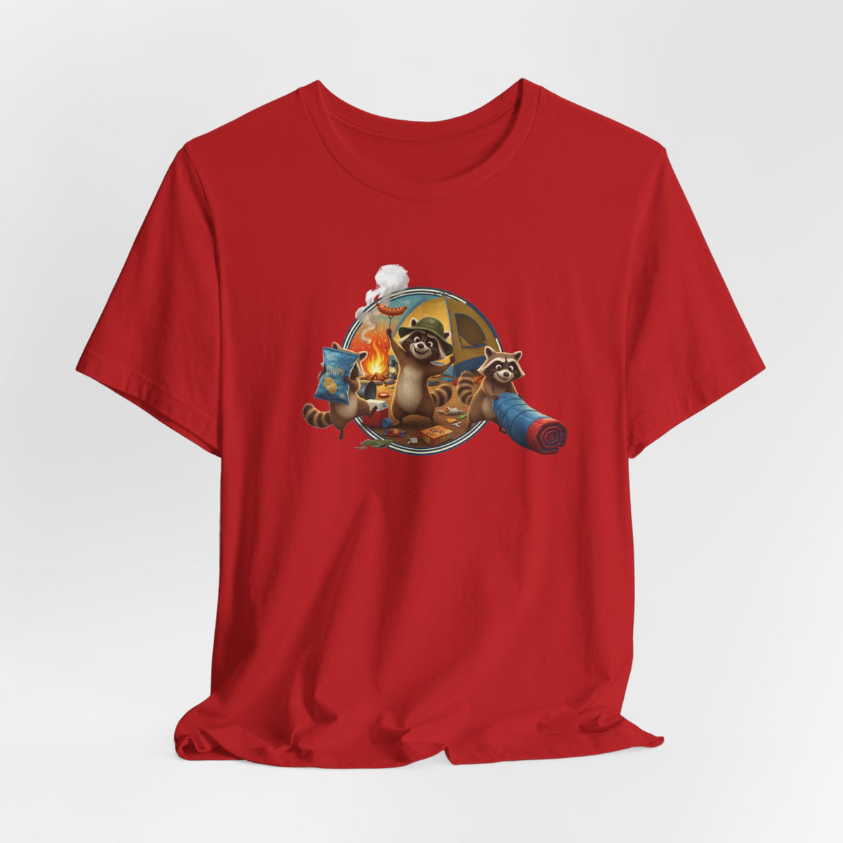 Raccoon Raiding the Camp Graphic Tee