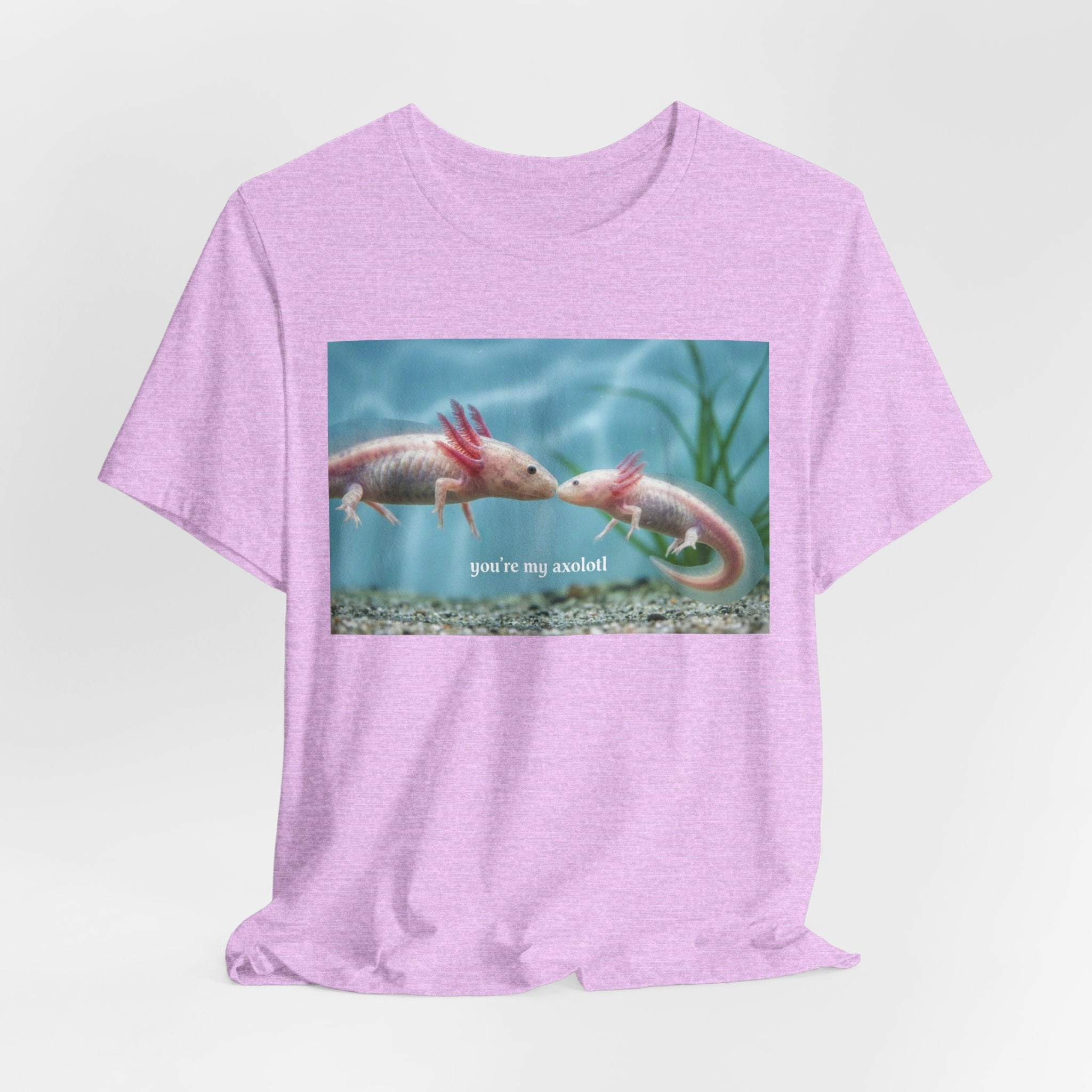 Axolotl Kissing Tee – "you're my axolotl" Cute Aquatic Pet T-Shirt