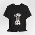 Happy Dalmatian Dog T-Shirt — Cute Spot Puppy Tee for Dog Lovers