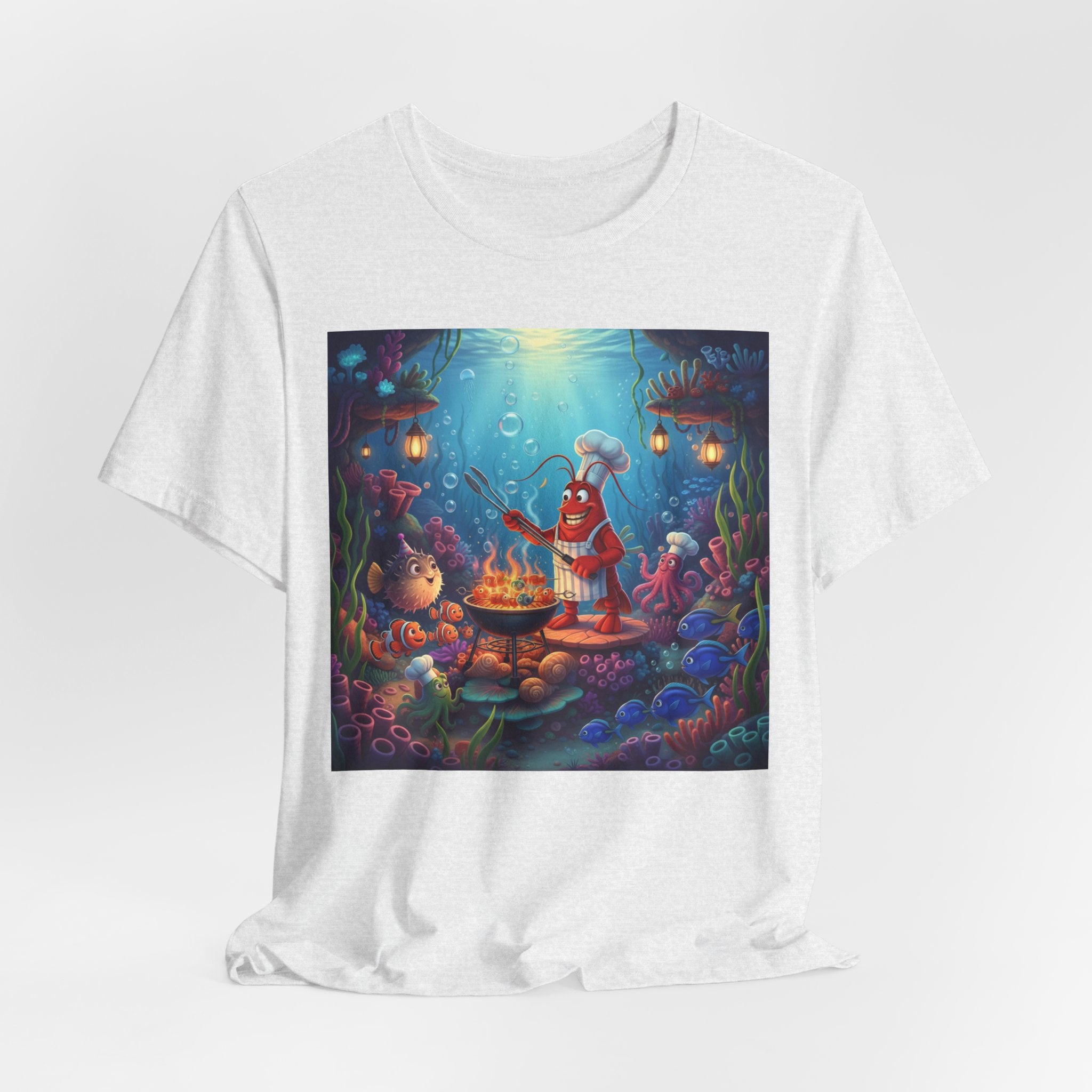 Underwater Creature Scene T-Shirt — Sea Creature Party Tee