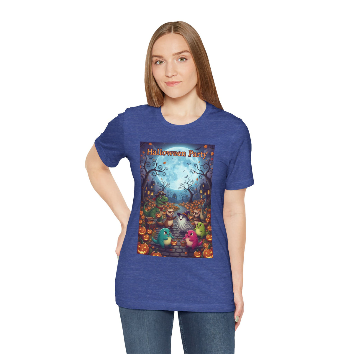 Halloween Haunted Critter Party T-Shirt — Pumpkins, Ghosts & Costumes