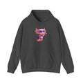 Axolotl Superhero Girl Hoodie — Cute Pink Axolotl with Cape Sweatshirt