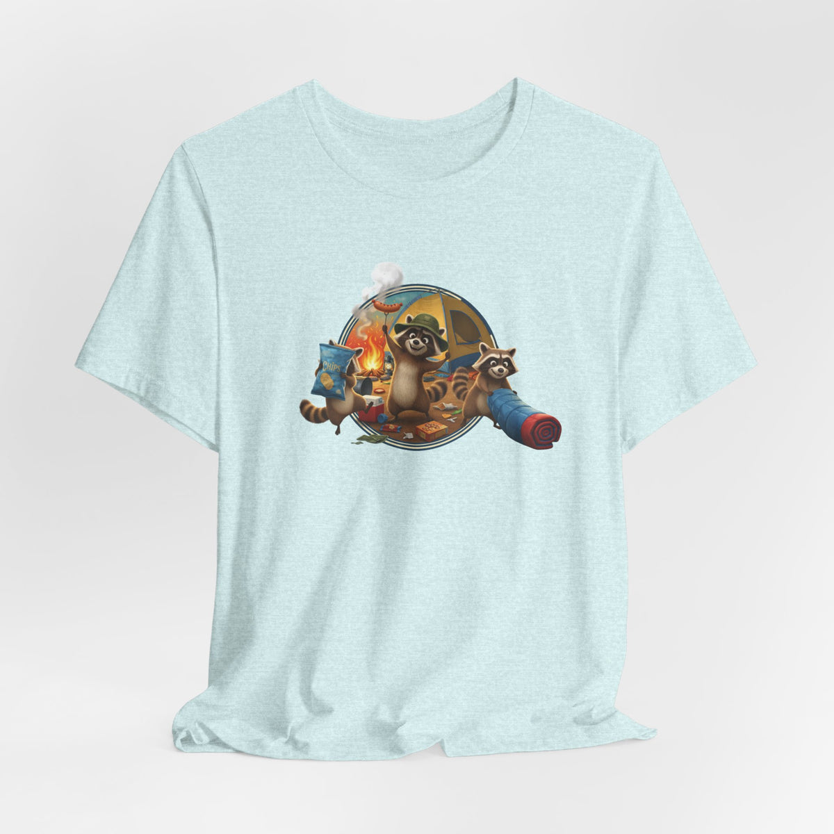 Raccoon Raiding the Camp Graphic Tee