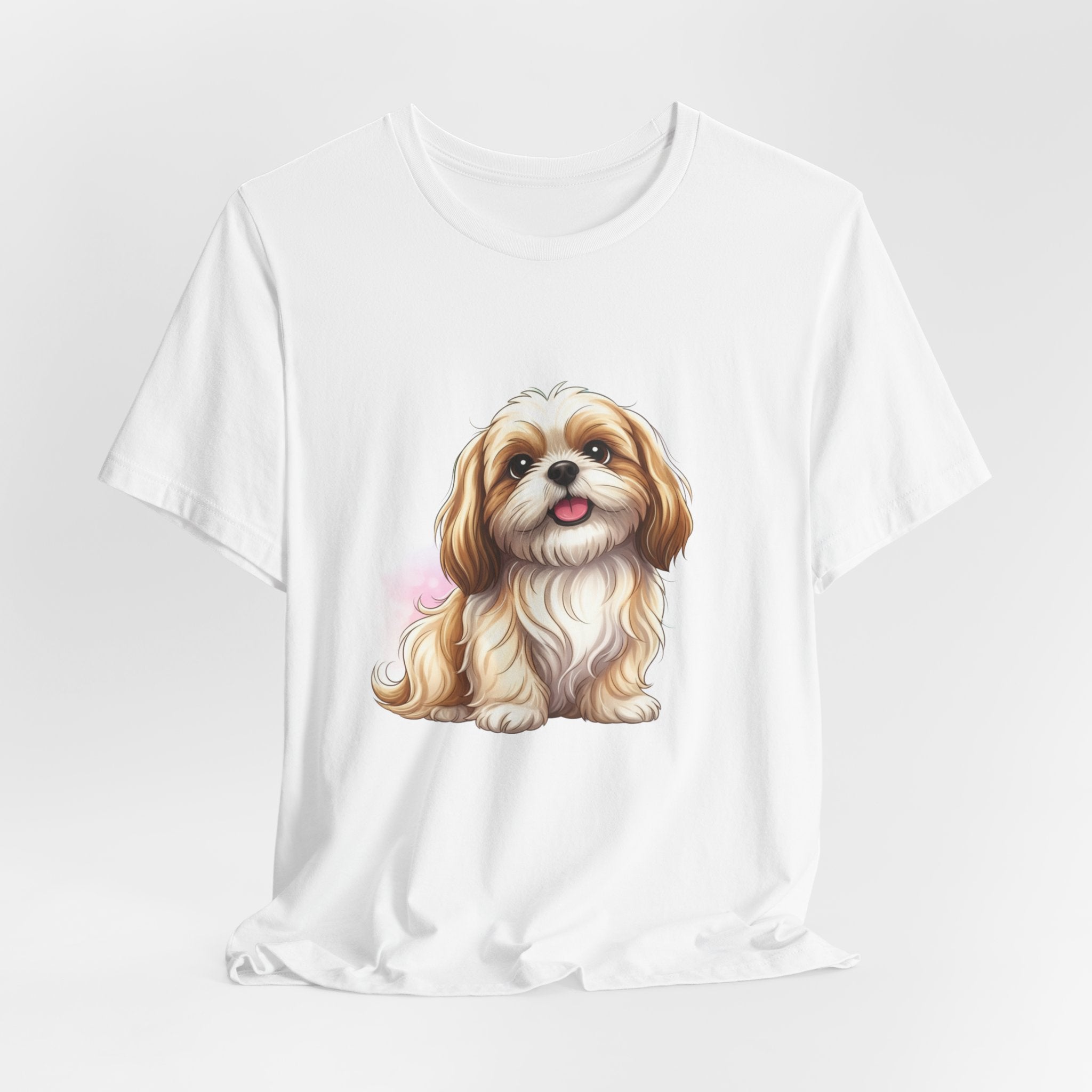 Shih Tzu Puppy T-Shirt – Adorable Cartoon Dog Tee for Pet Lovers