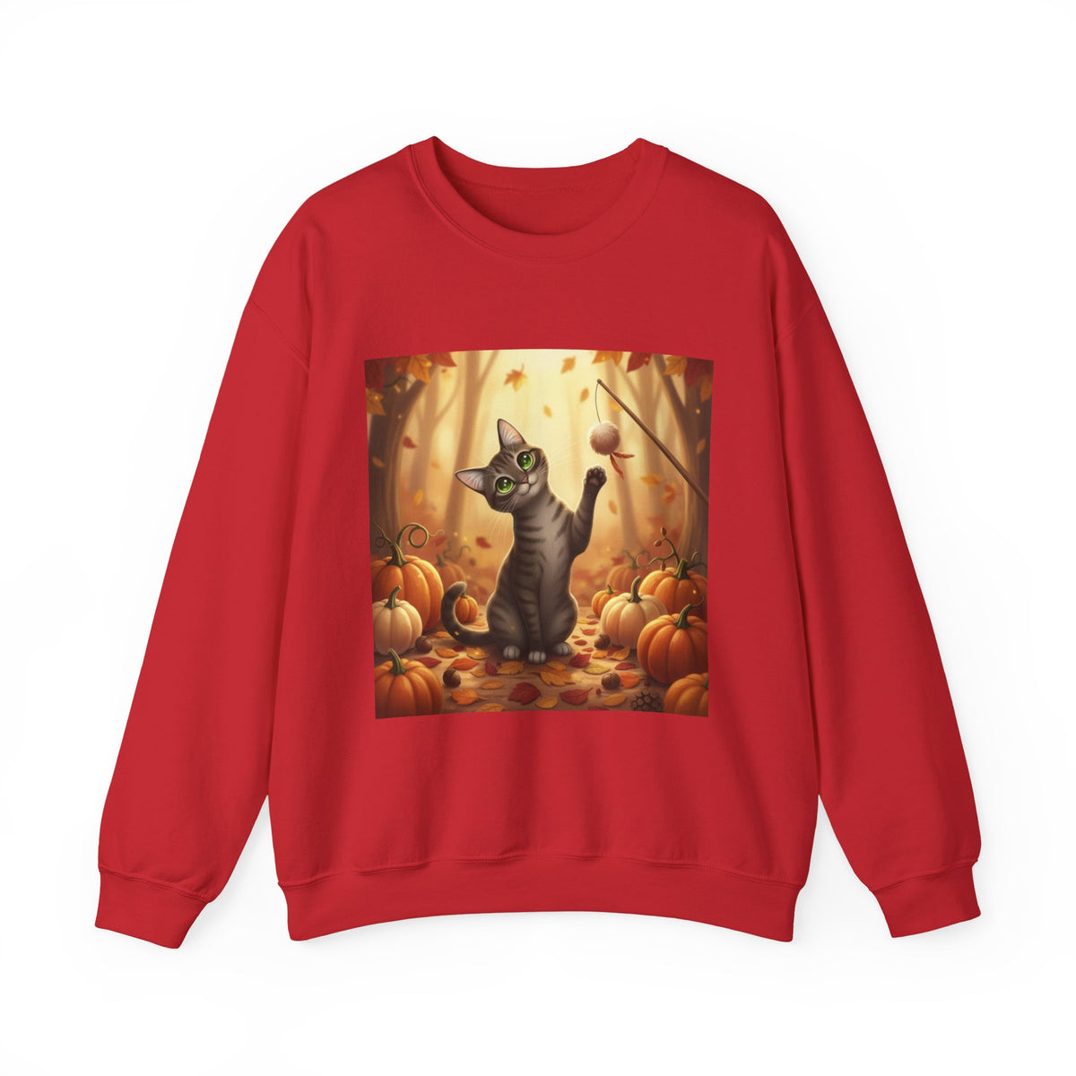 Autumn Pumpkin Patch Cat Sweatshirt