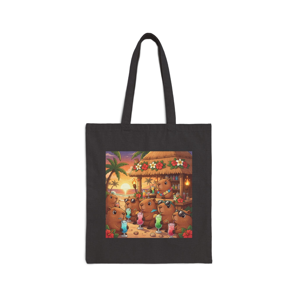 Capybaras Beach Scene Tote Bag