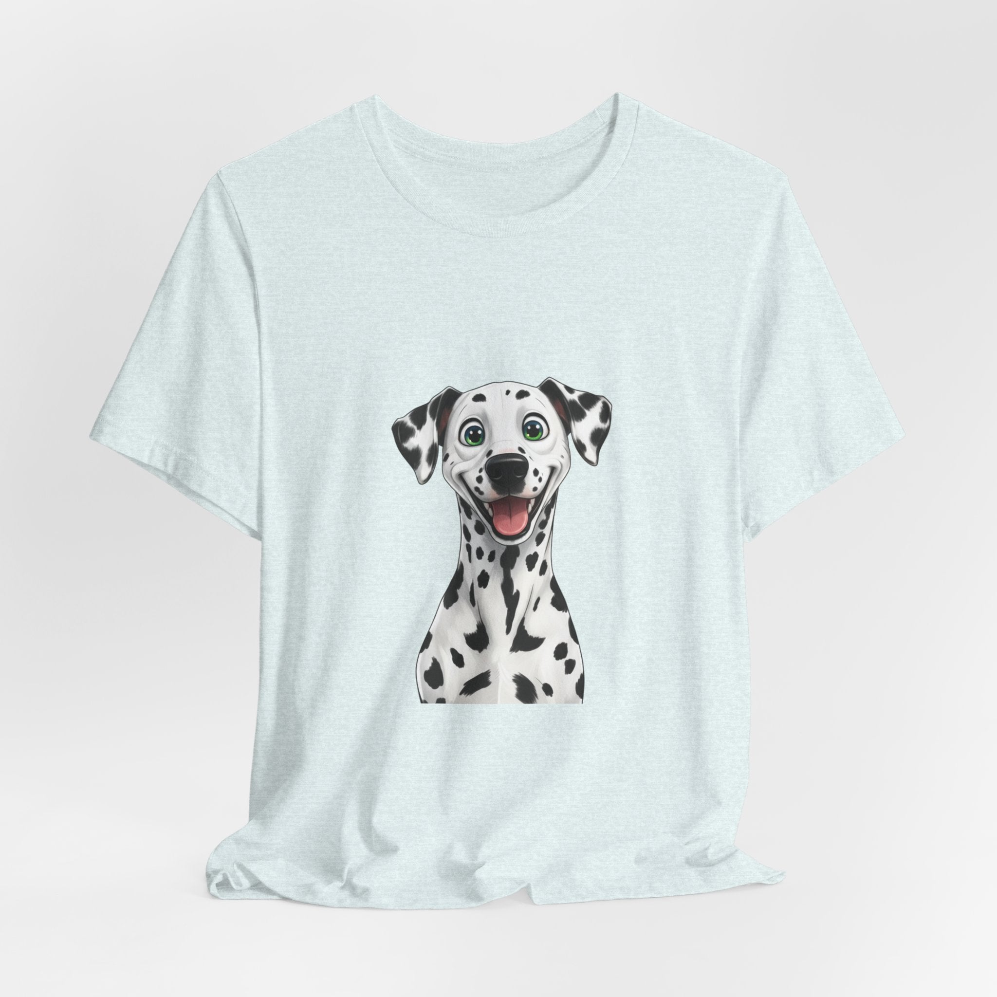 Happy Dalmatian Dog T-Shirt — Cute Spot Puppy Tee for Dog Lovers