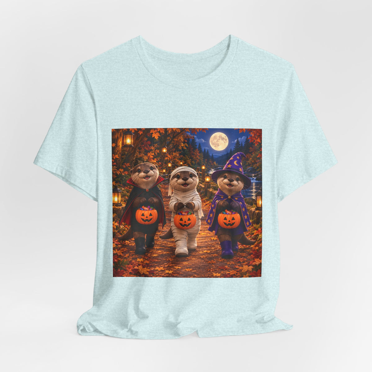 Otter Halloween Trick-or-Treat T-Shirt — Cute Costume Pumpkin Design