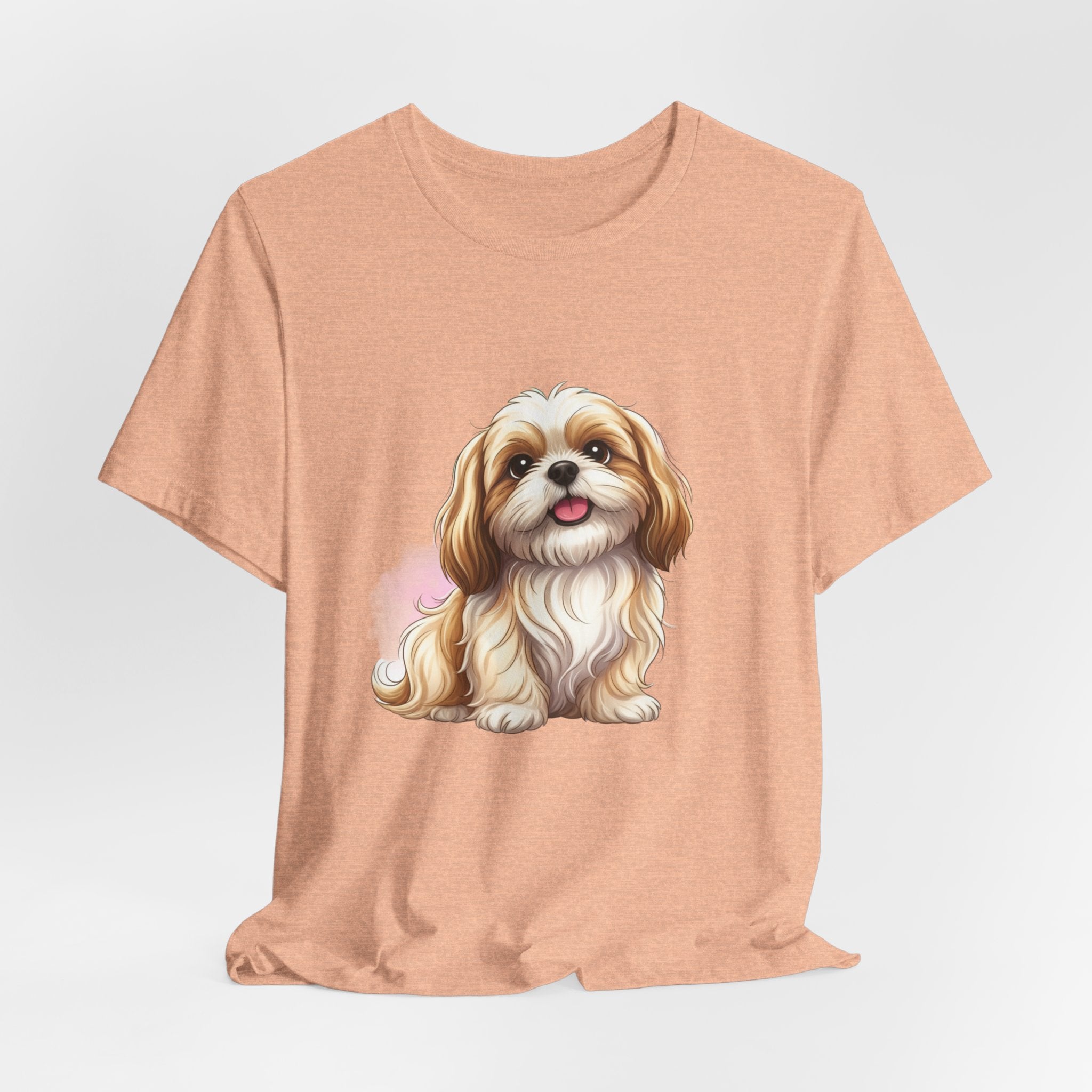 Shih Tzu Puppy T-Shirt – Adorable Cartoon Dog Tee for Pet Lovers