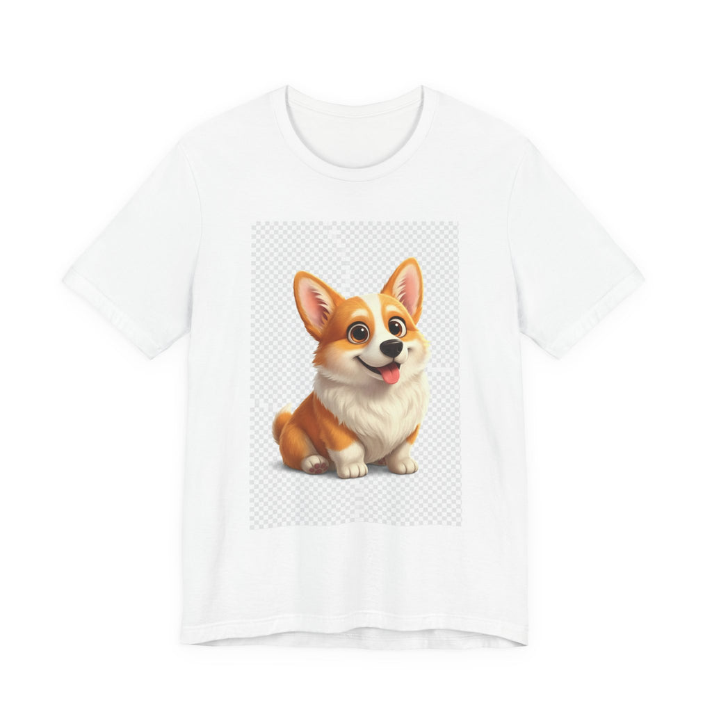Corgi Cute Cartoon Tee — Adorable Pembroke Welsh Corgi Dog T‑Shirt
