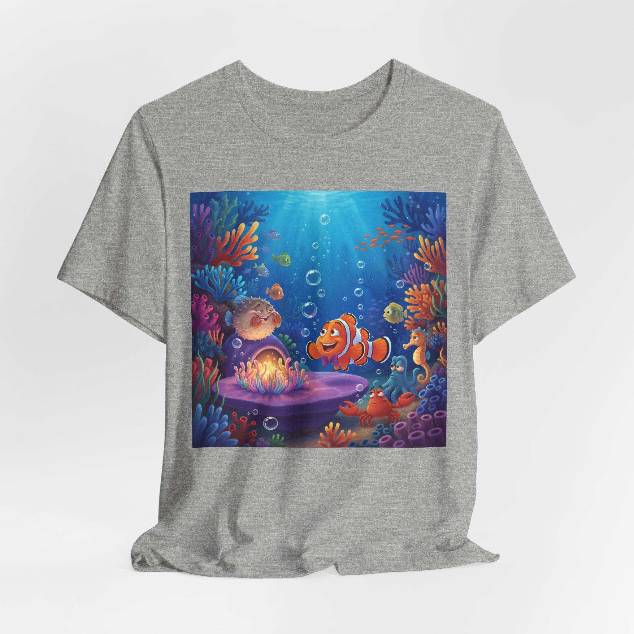 Undersea Coral Reef Fish Tee — Colorful Ocean Scene T-Shirt