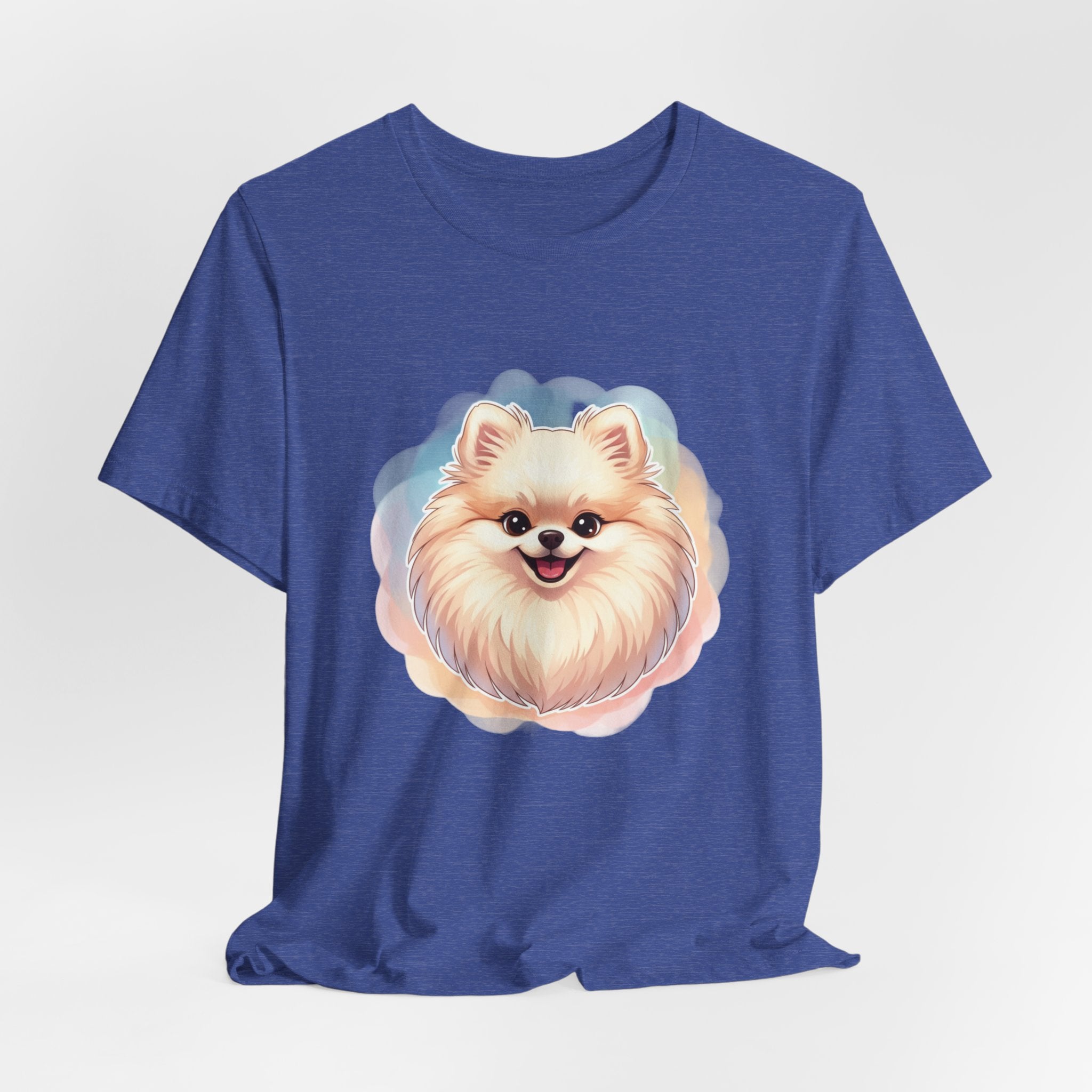 Pomeranian Dog Portrait Tee — Cute Fluffy Pomeranian Graphic T-Shirt
