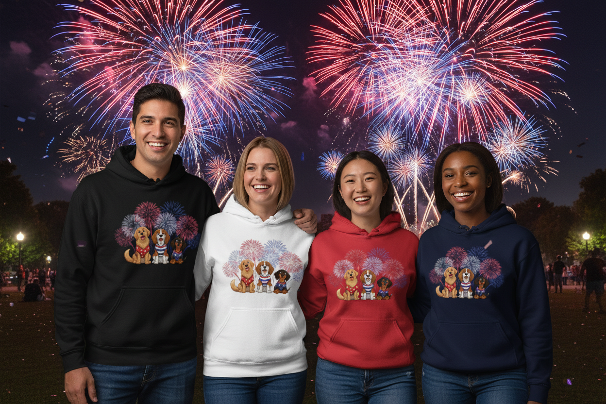 Fireworks Trio Hoodie 4 Colors