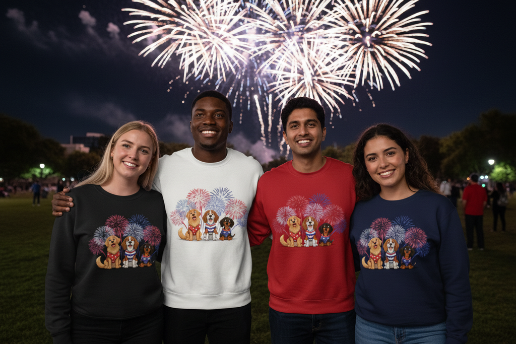 Fireworks Trio Sweatshirt 4 Colors