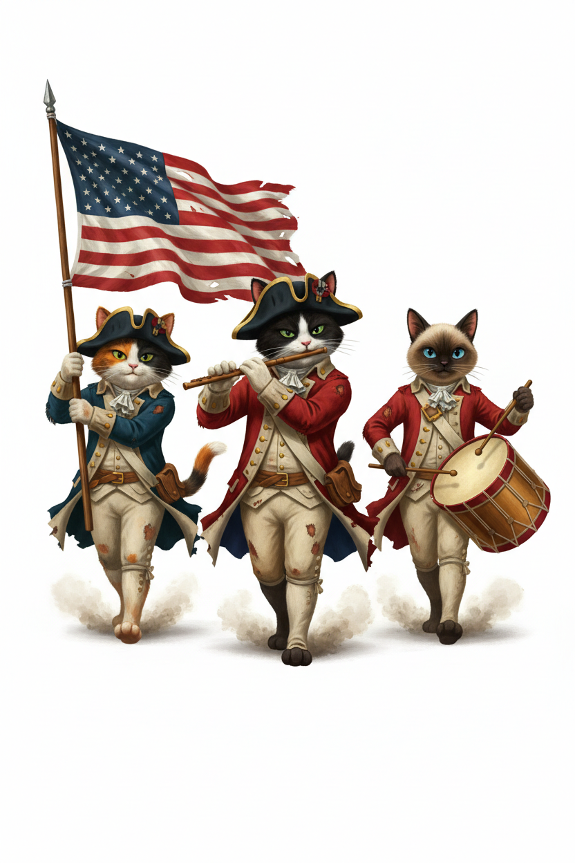 Patriotic Kitty Spirit of '76