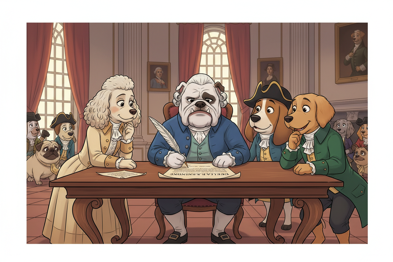 Patriotic Pups Declaration of Independence