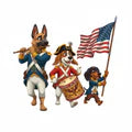 Patriotic Pups - Spirit of '76 T-Shirt